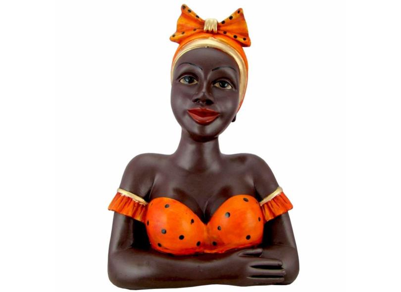 Boneca Namoradeira Grande Com Laço No Cabelo - Laranja - Imagem 3