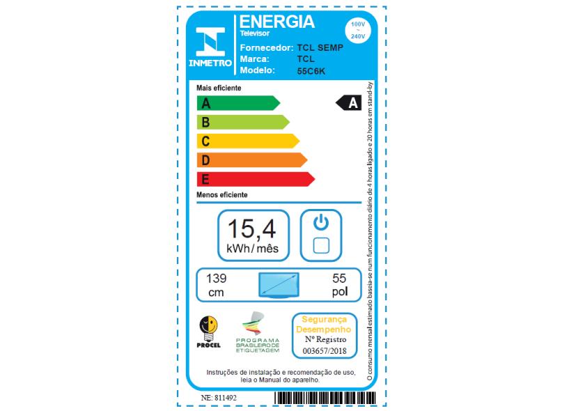 Smart TV Mini LED 55" TCL 4K 55C6K - Imagem 2